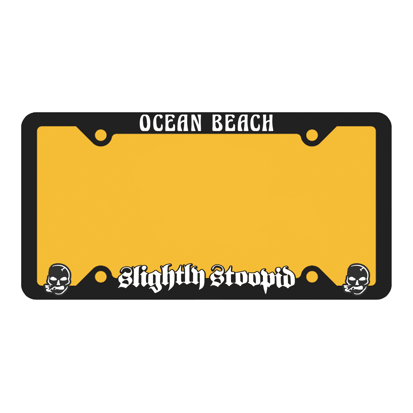 Ocean Beach License Plate