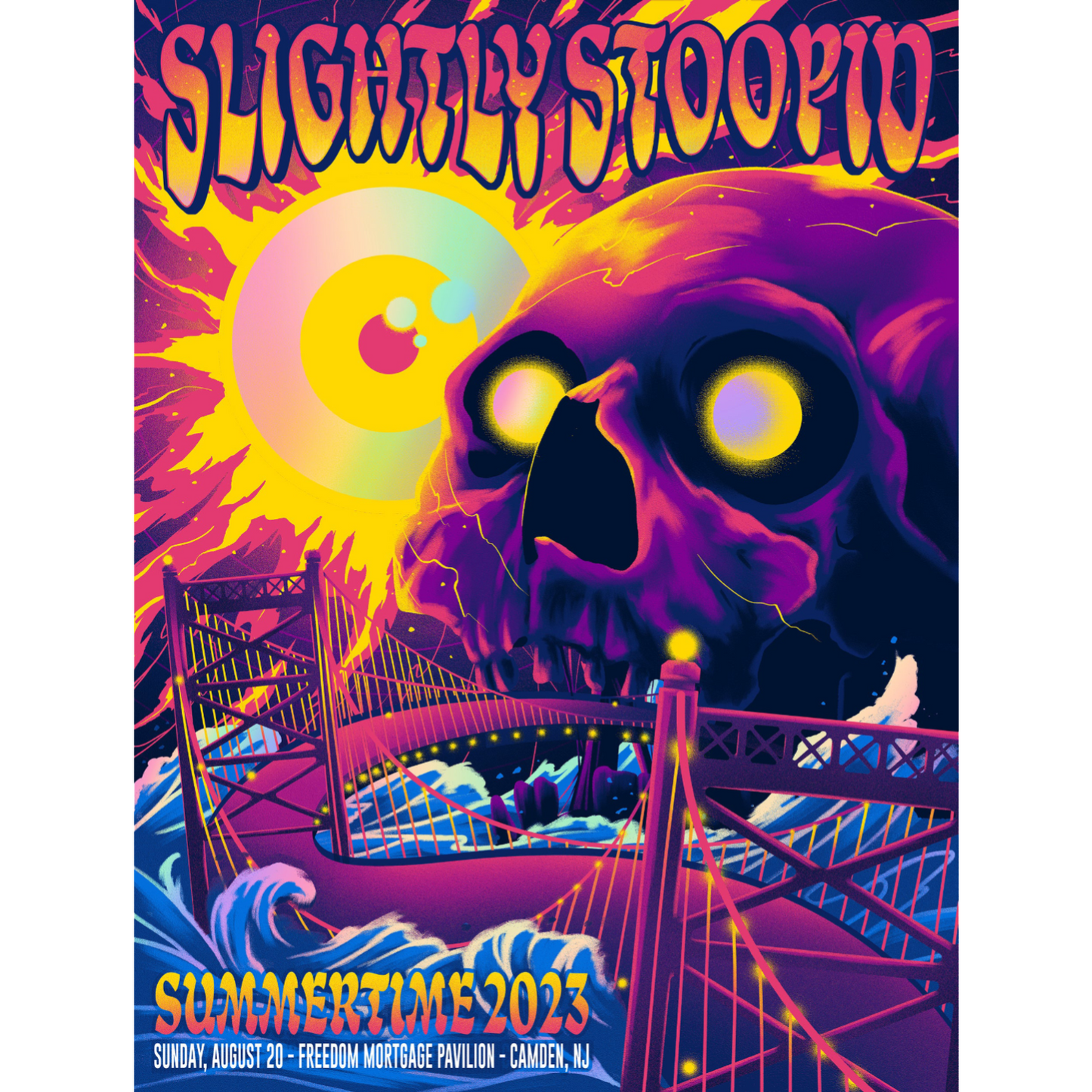 8/20/23 Camden, NJ Foil Show Poster by Arno Kiss (Well Traveled)