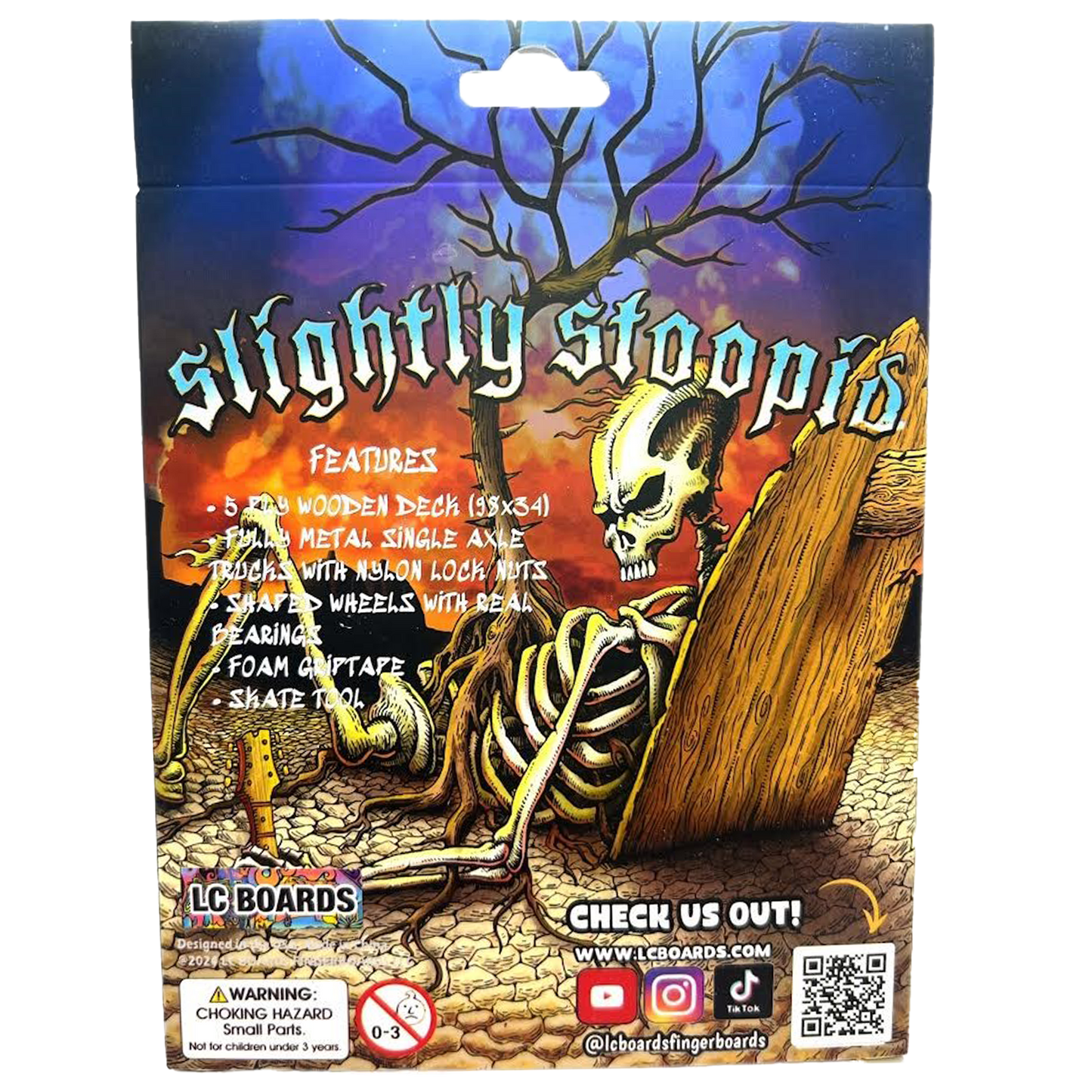 LC BOARDS X SLIGHTLY STOOPID 98X34 MUSHROOM ALIEN FINGERBOARD COMPLETE