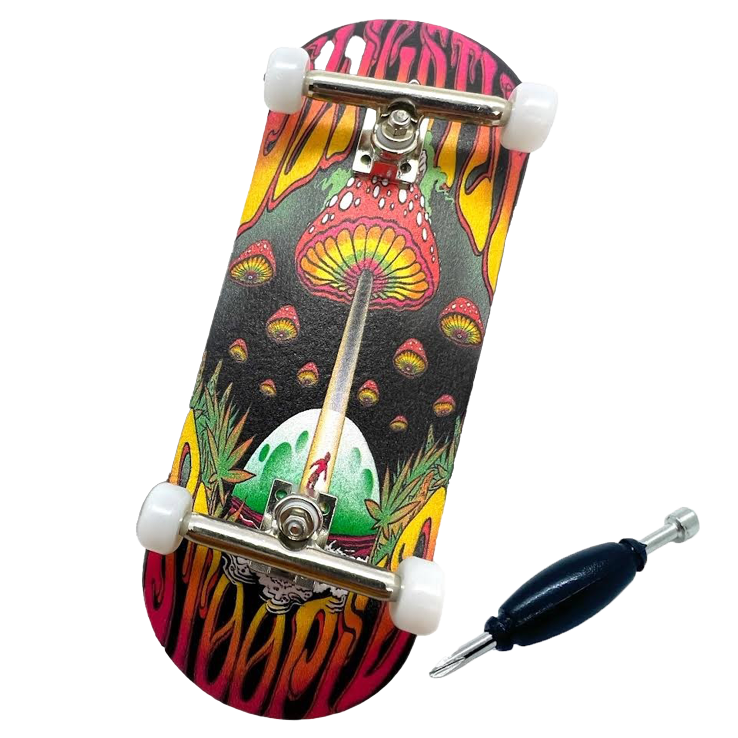 LC BOARDS X SLIGHTLY STOOPID 98X34 MUSHROOM ALIEN FINGERBOARD