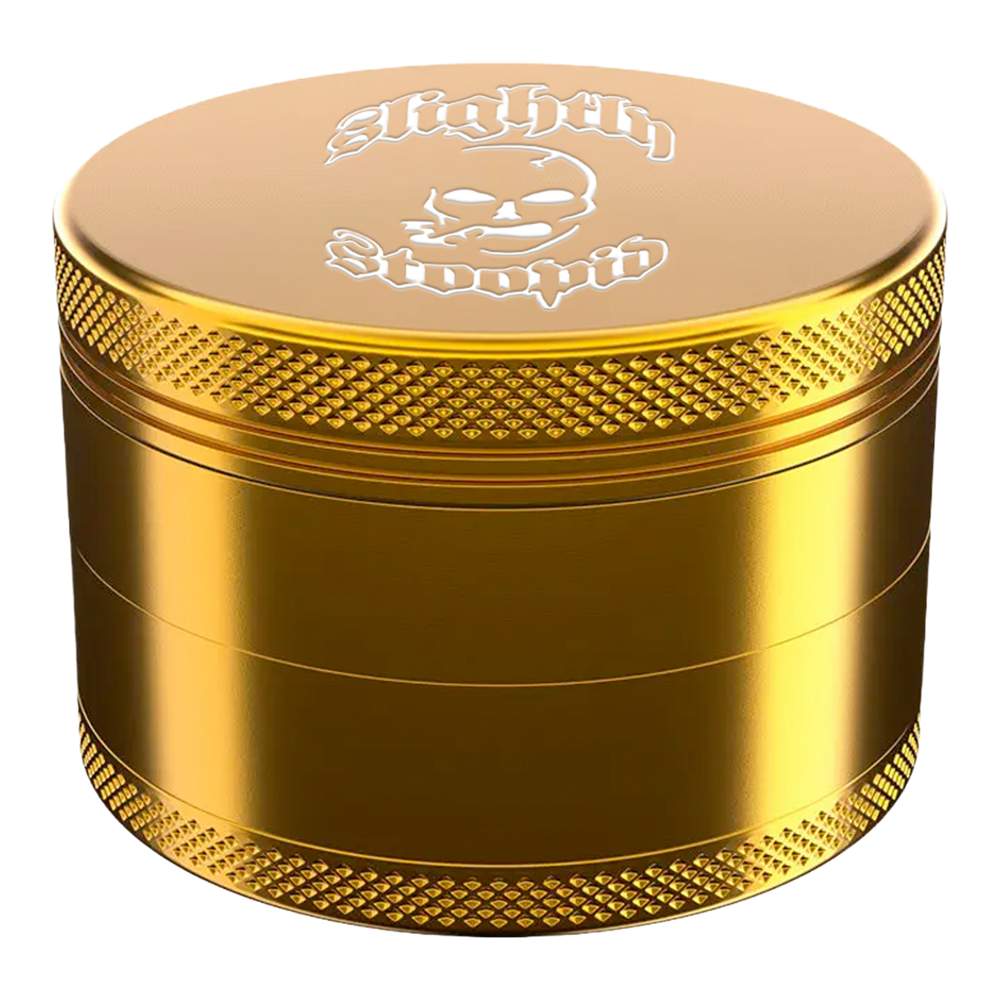 Smoking Skull 2.5" Grinder Gold