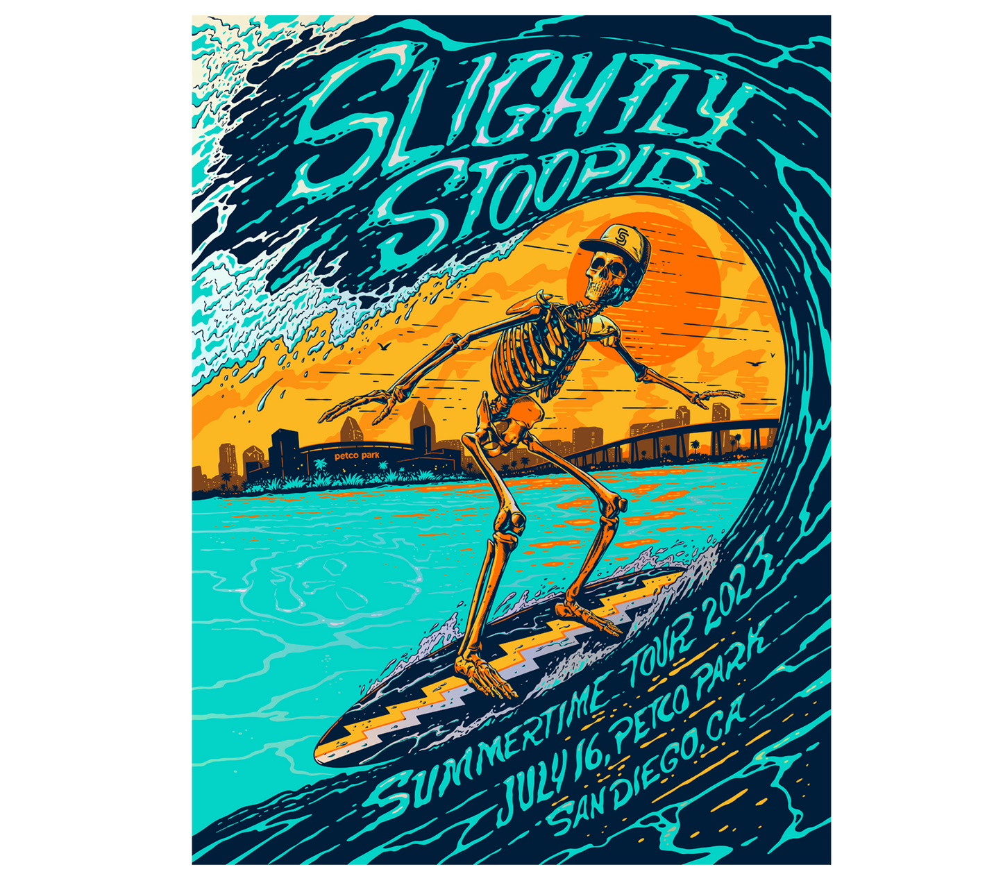 7/16/23 San Diego, CA Foil Show Poster Matt Fleming