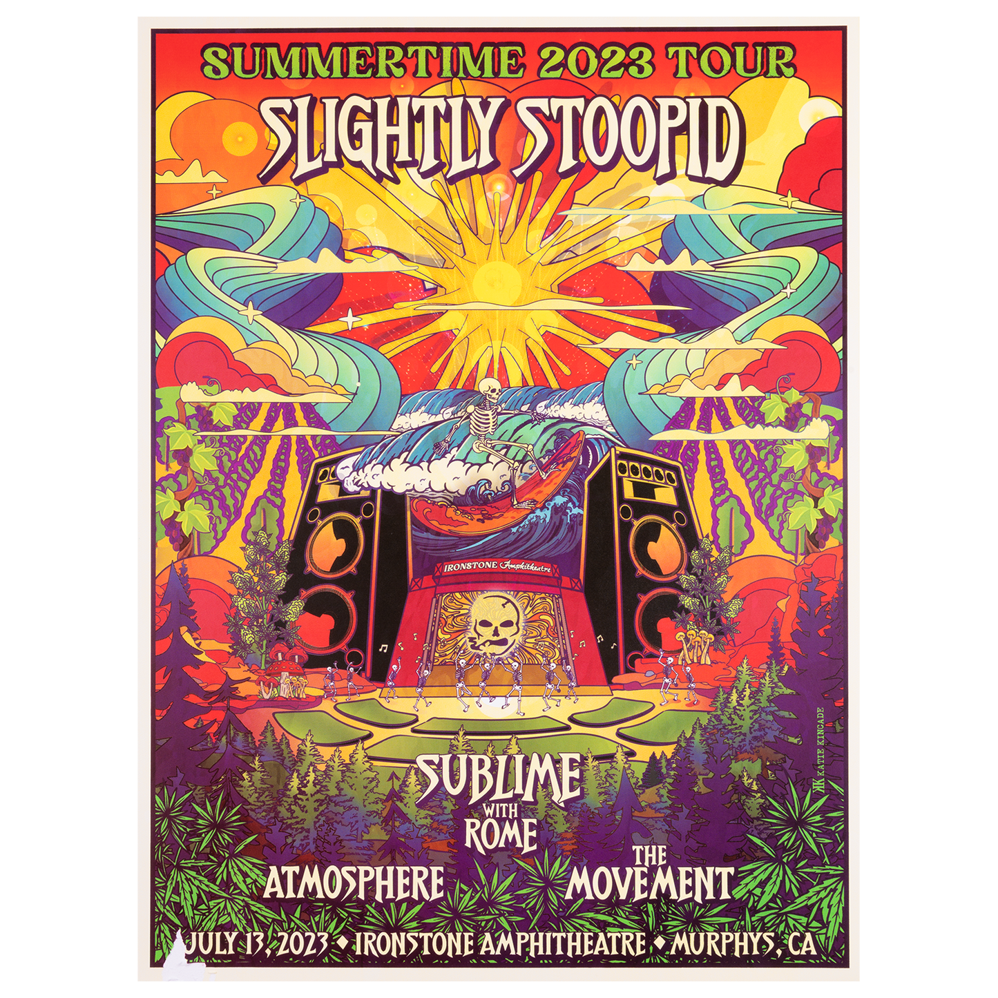 7/13/2023 Murphys, CA Show Poster by Katie Kincade (Well Traveled)