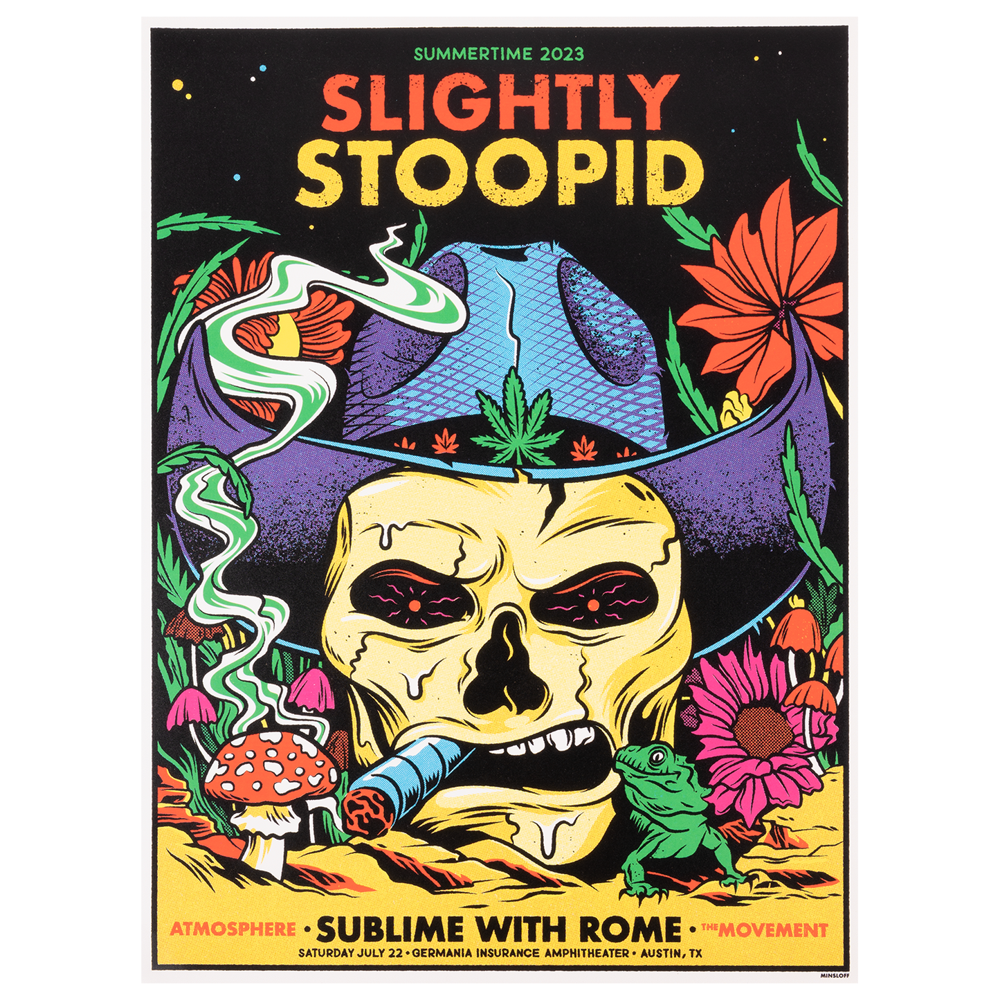 7/22/23 Austin, TX Show Poster by Ivan Minsloff