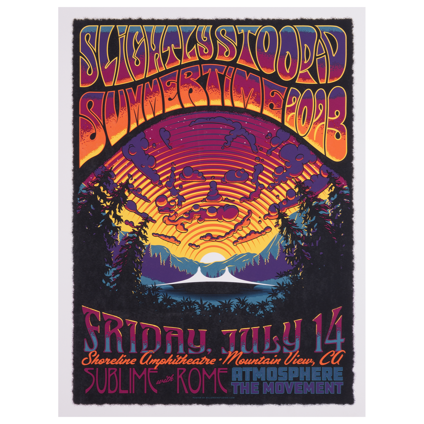 7/14/23 Mountain View, CA Show Poster by Bill Green