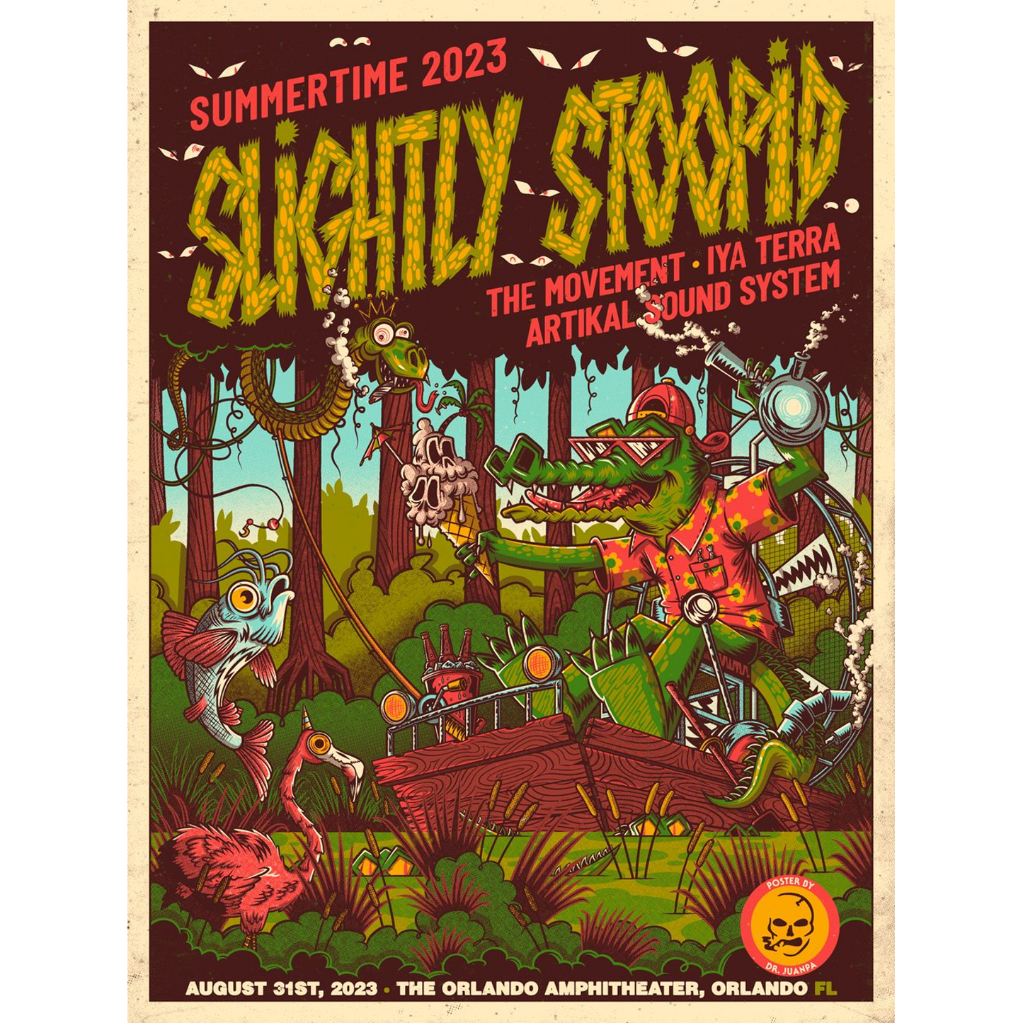 8/31/23 Orlando, FL Show Poster by Doctor Juanpa