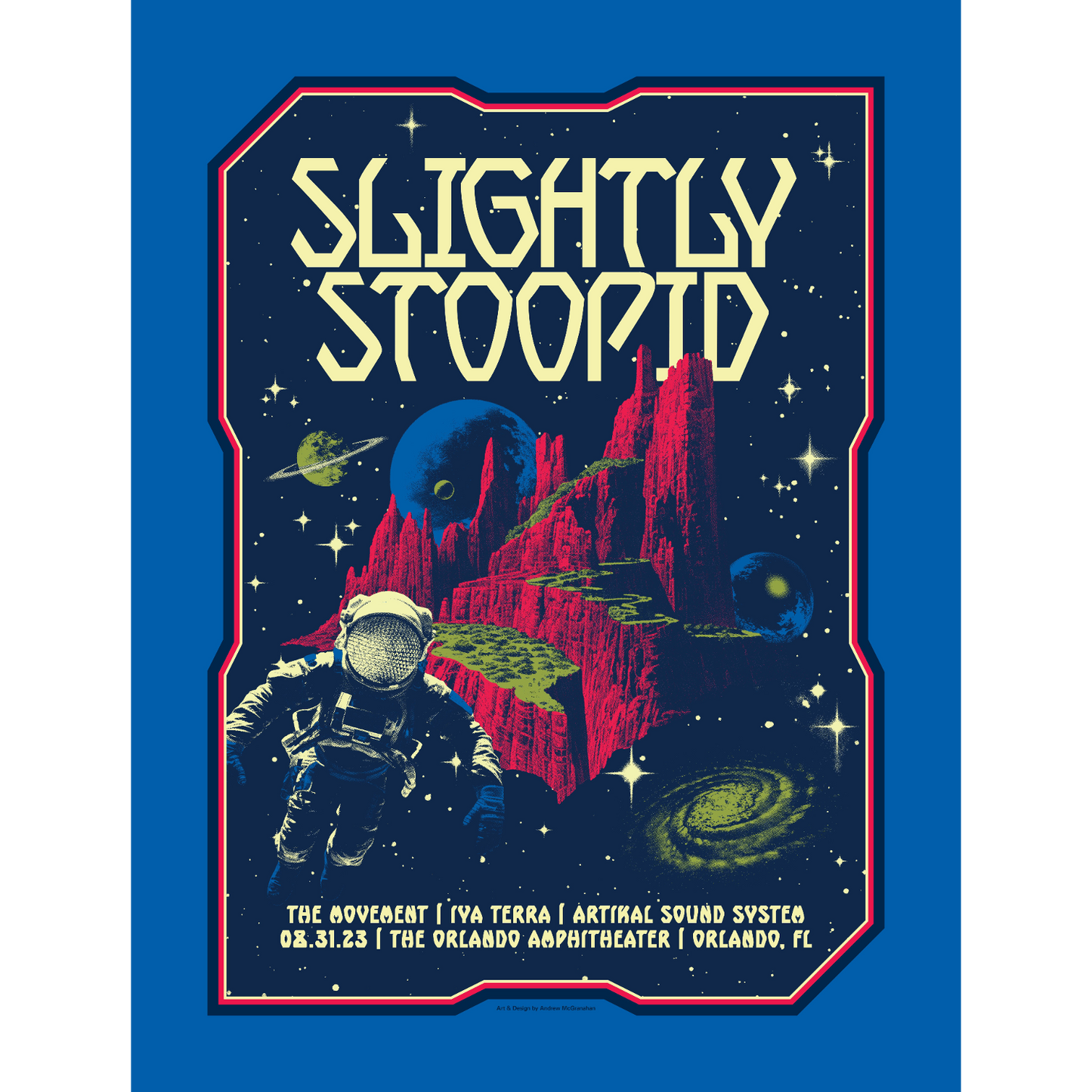 8/31/23 Orlando, FL Show Poster by Andrew McGranahan (Well Traveled)