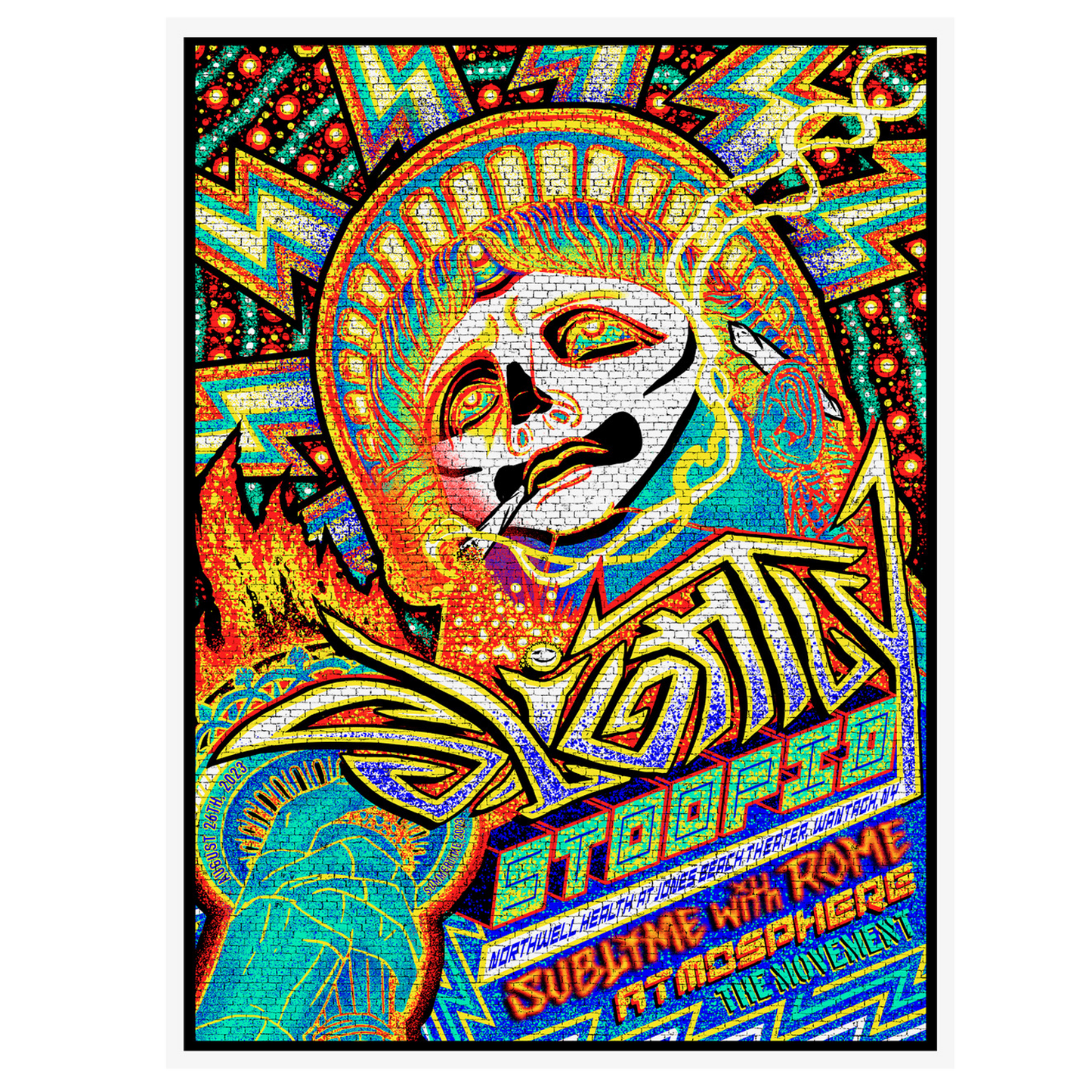 8/26/23 Wantagh, NY Show Poster by Brad Klausen (Well Traveled)