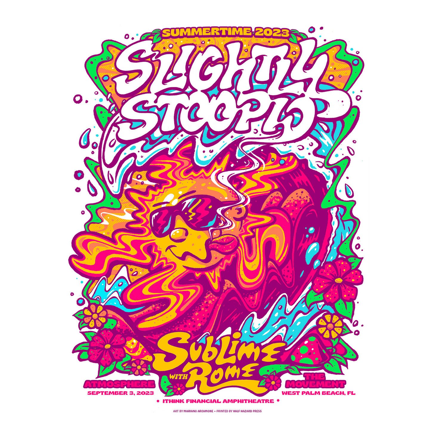 9/3/23 West Palm Beach, FL Show Poster by Mariano Arcamone