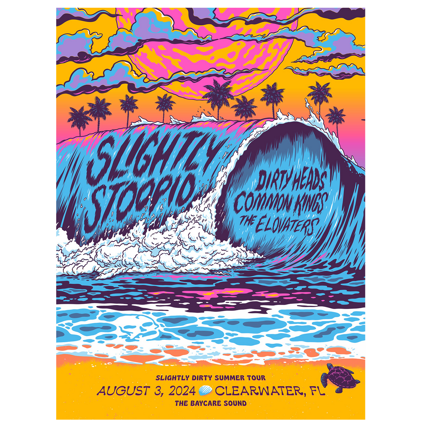 8/03/24 Clearwater, FL Show Poster by Matt Fleming