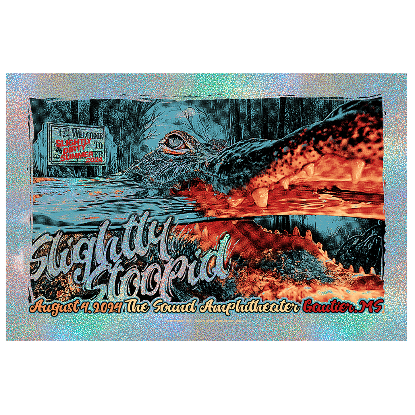 8/4/2024 Gautier, MS Foil Show Poster by JT Luchesse