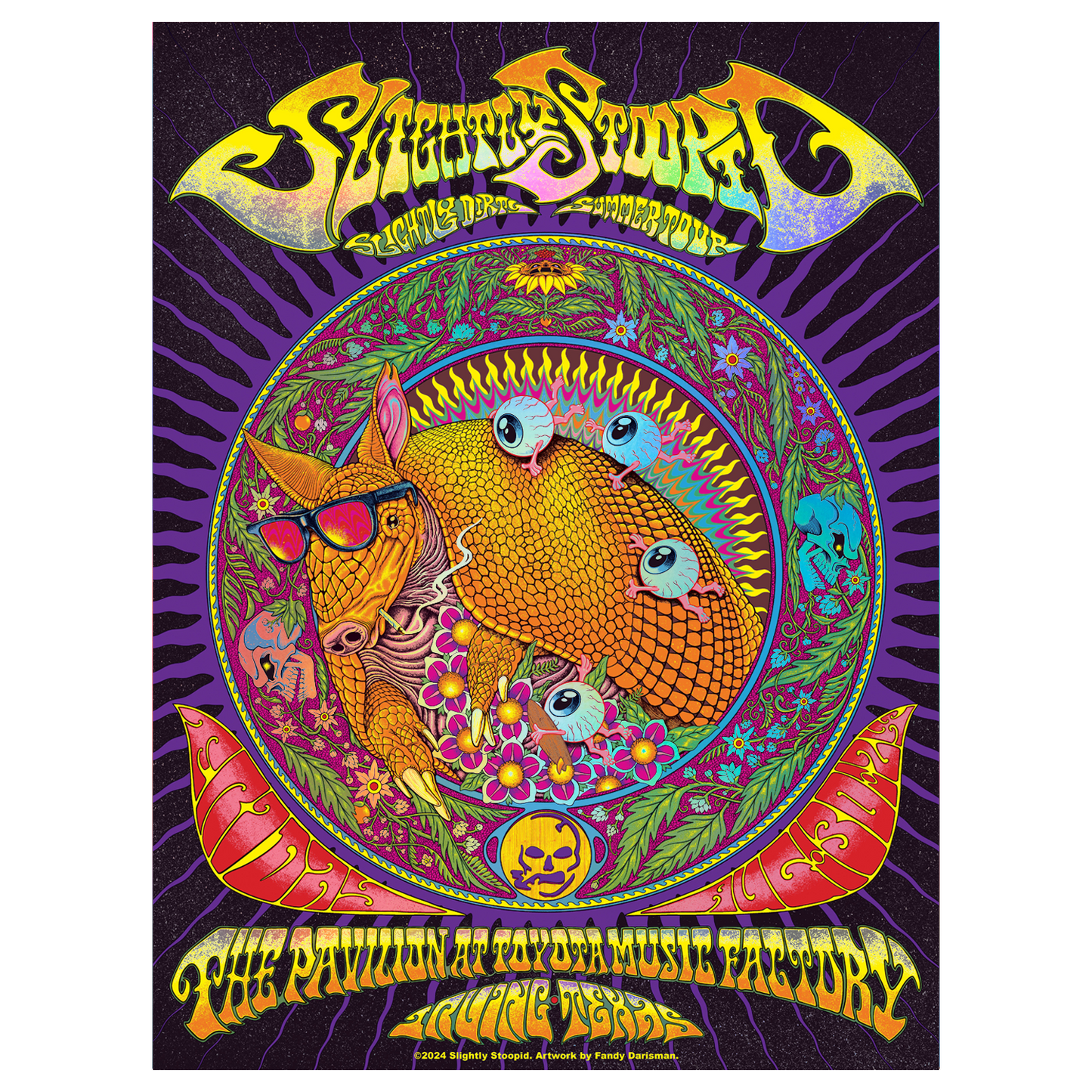 8/30/2024 Irving, TX Foil Show Poster by Fandy Darisman