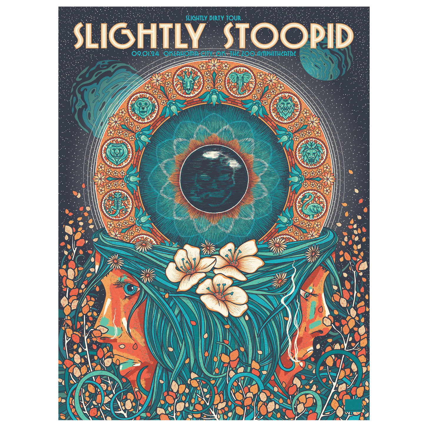 9/1/2024 Oklahoma City, OK Show Poster by Max Wesoloski