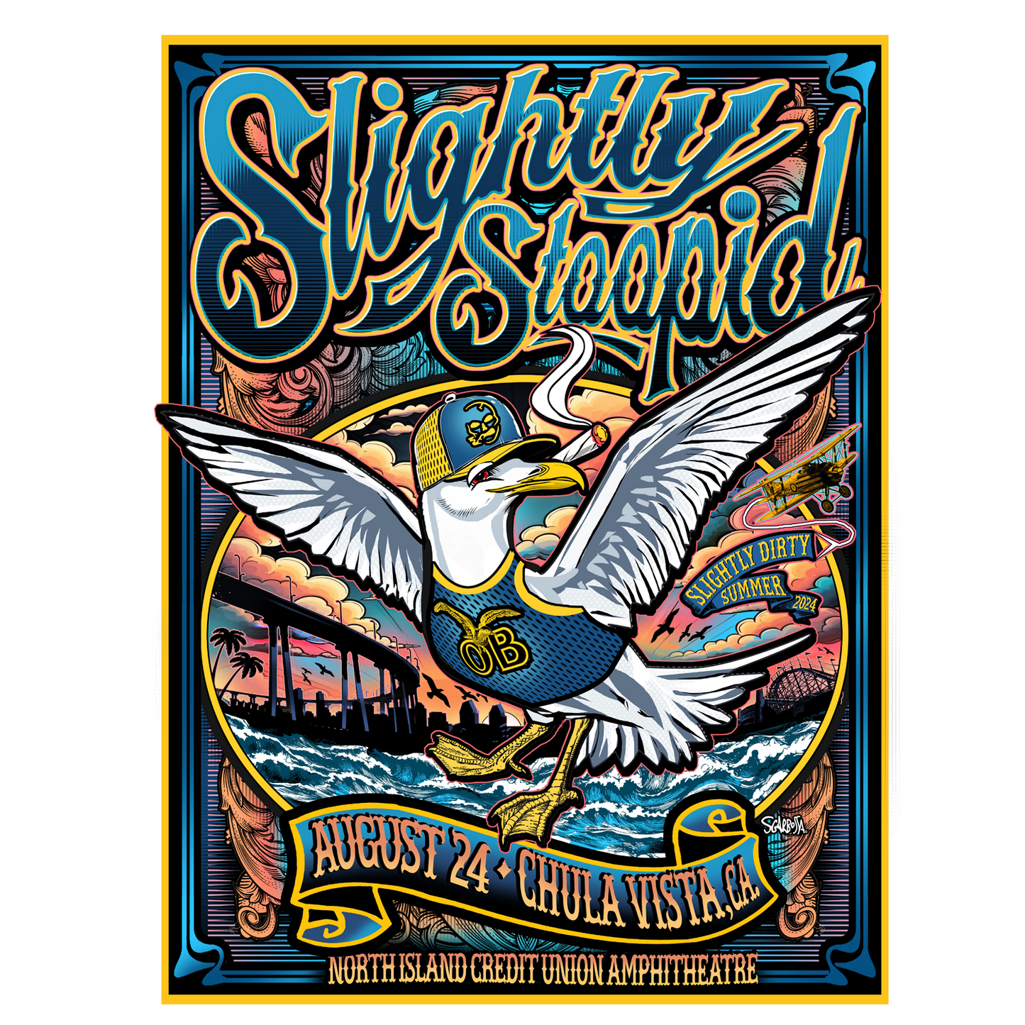 8/24/2024 Chula Vista, CA Show poster by Mark Sgarbossa