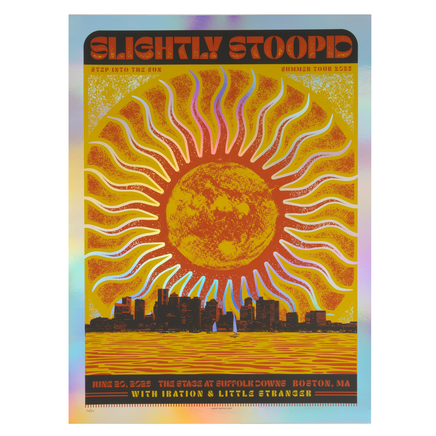 6/20/2025 Boston, MA Drew Findley & Subject Matter Foil Poster