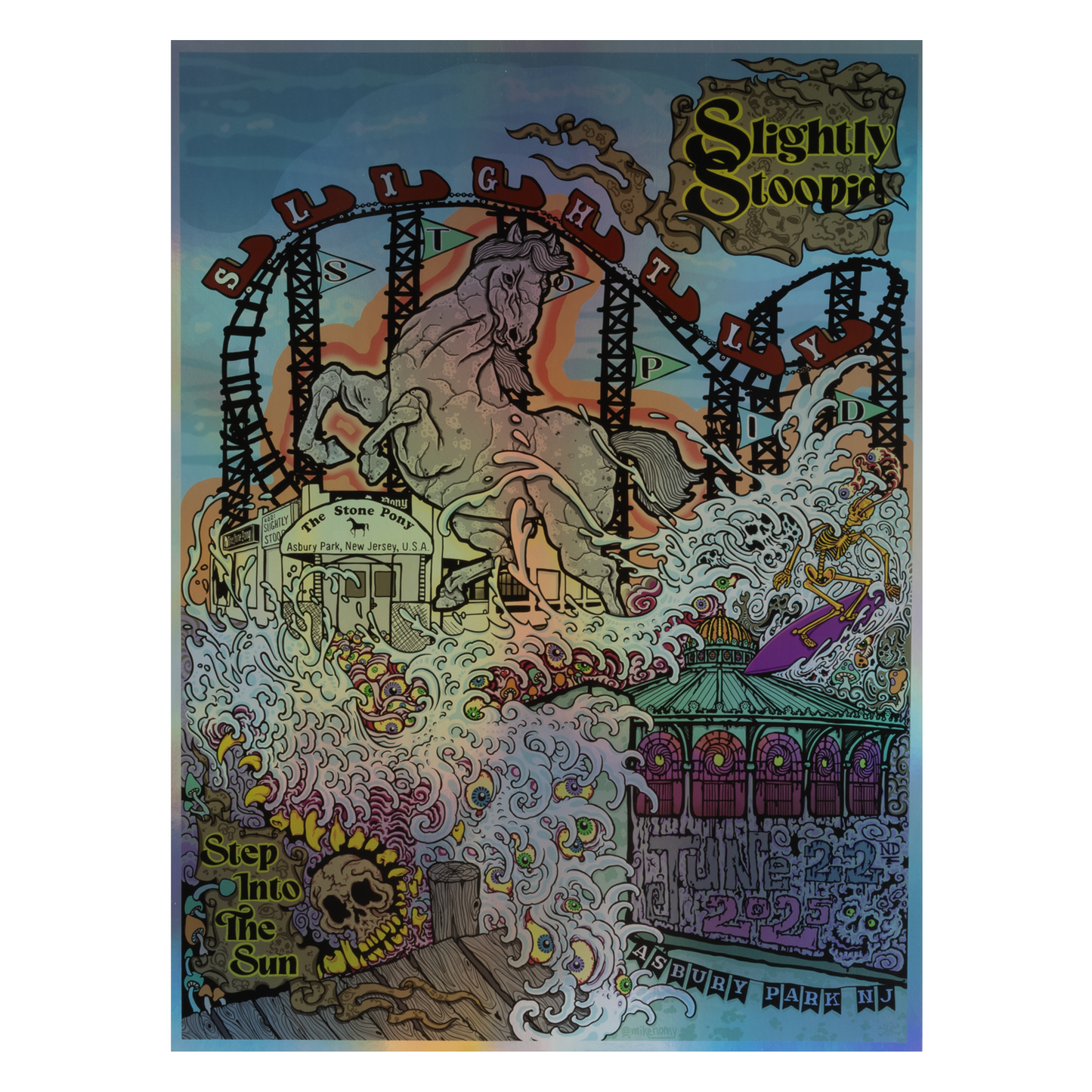 6/22/2025 Asbury Park, NJ Mike Nomi Foil Poster