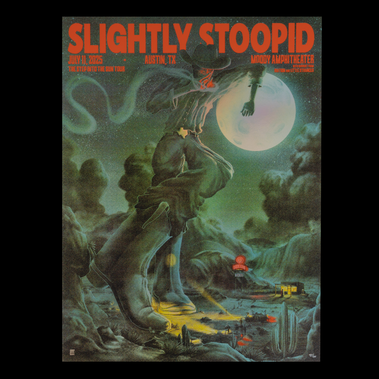 7/11/2025 Austin, TX Bailey Race Foil Poster