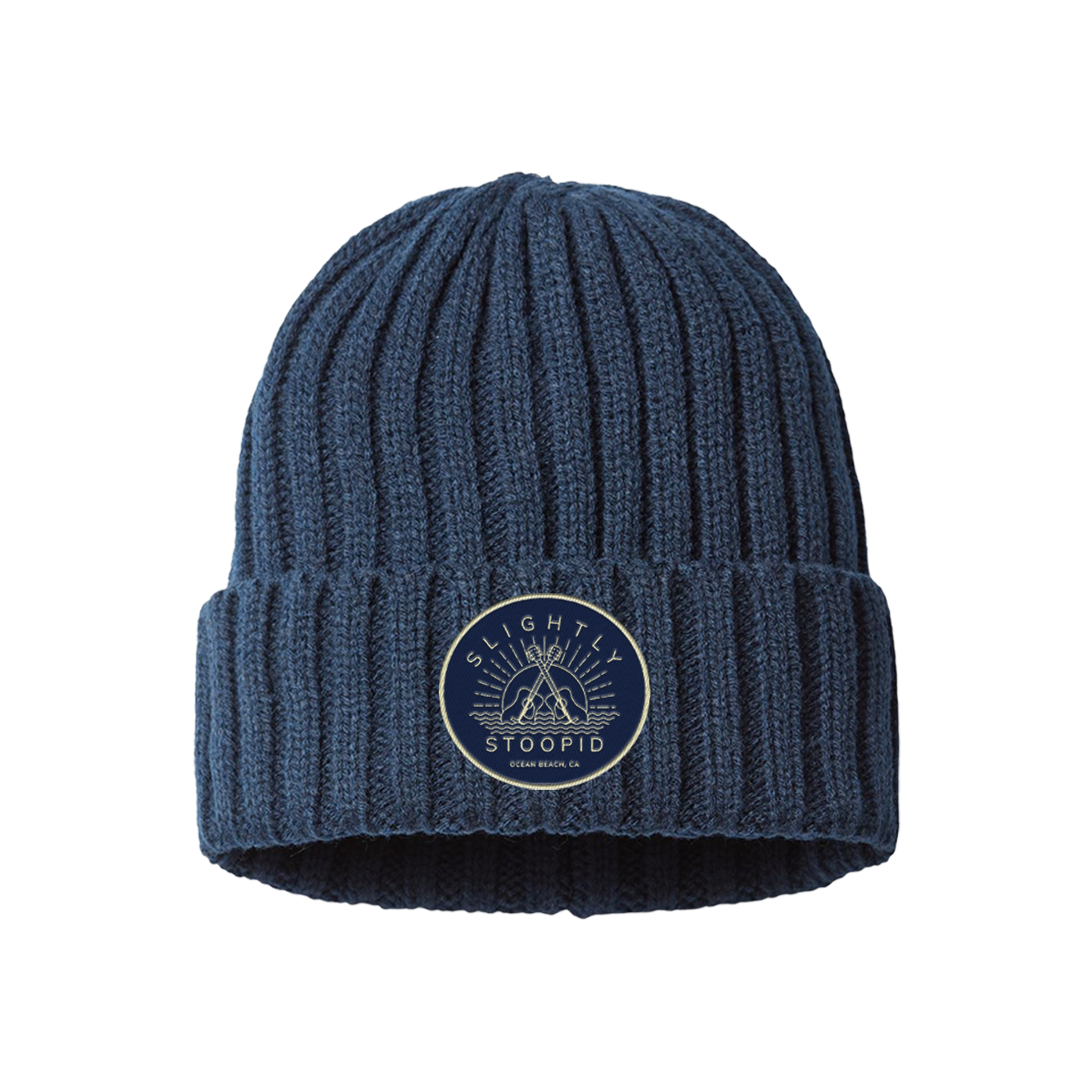 Crossed Guitars Patch Beanie