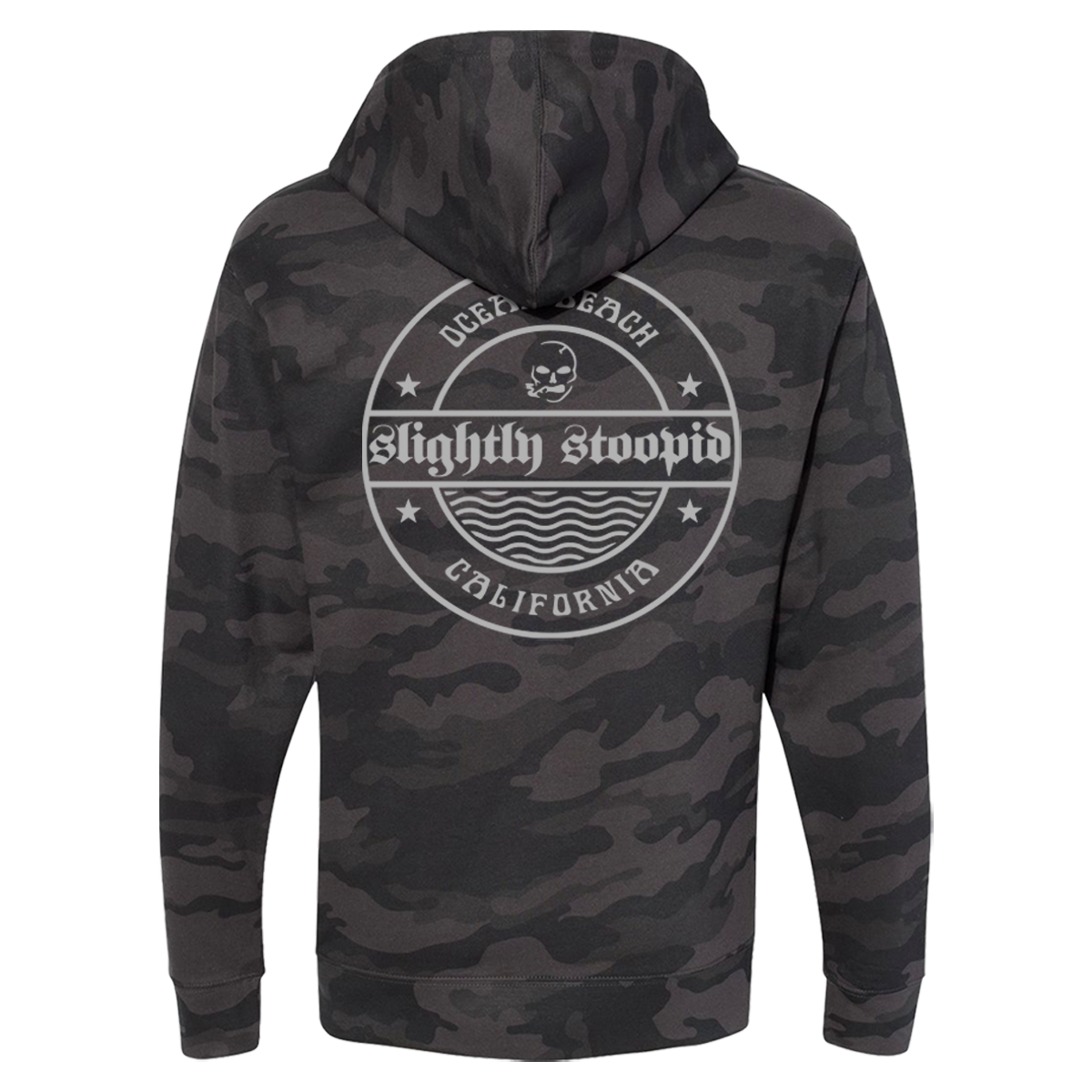 Stoopid Wax Pullover Hoodie (Black Camo)