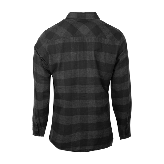 Slightly Stoopid Flannel Shirt (Charcoal Heather/Black)