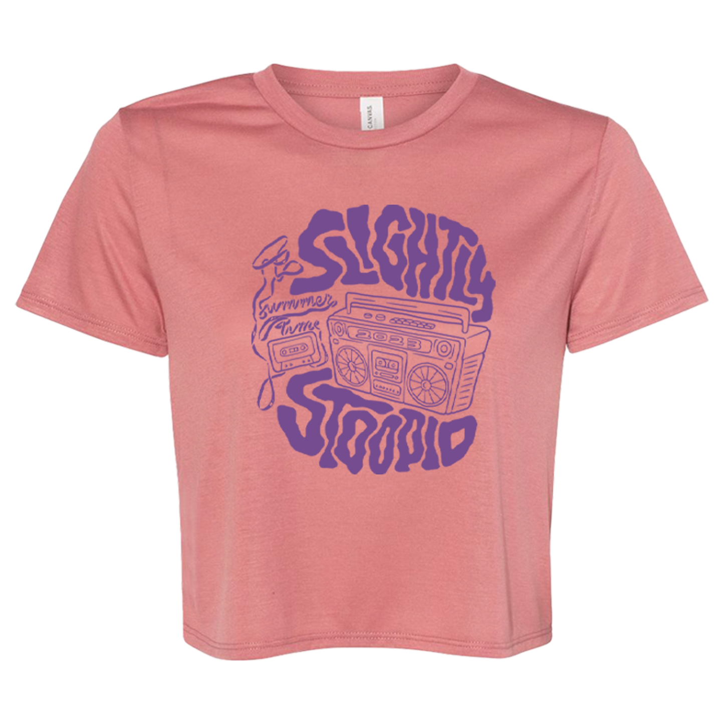 Ladies Cassette Crop Top