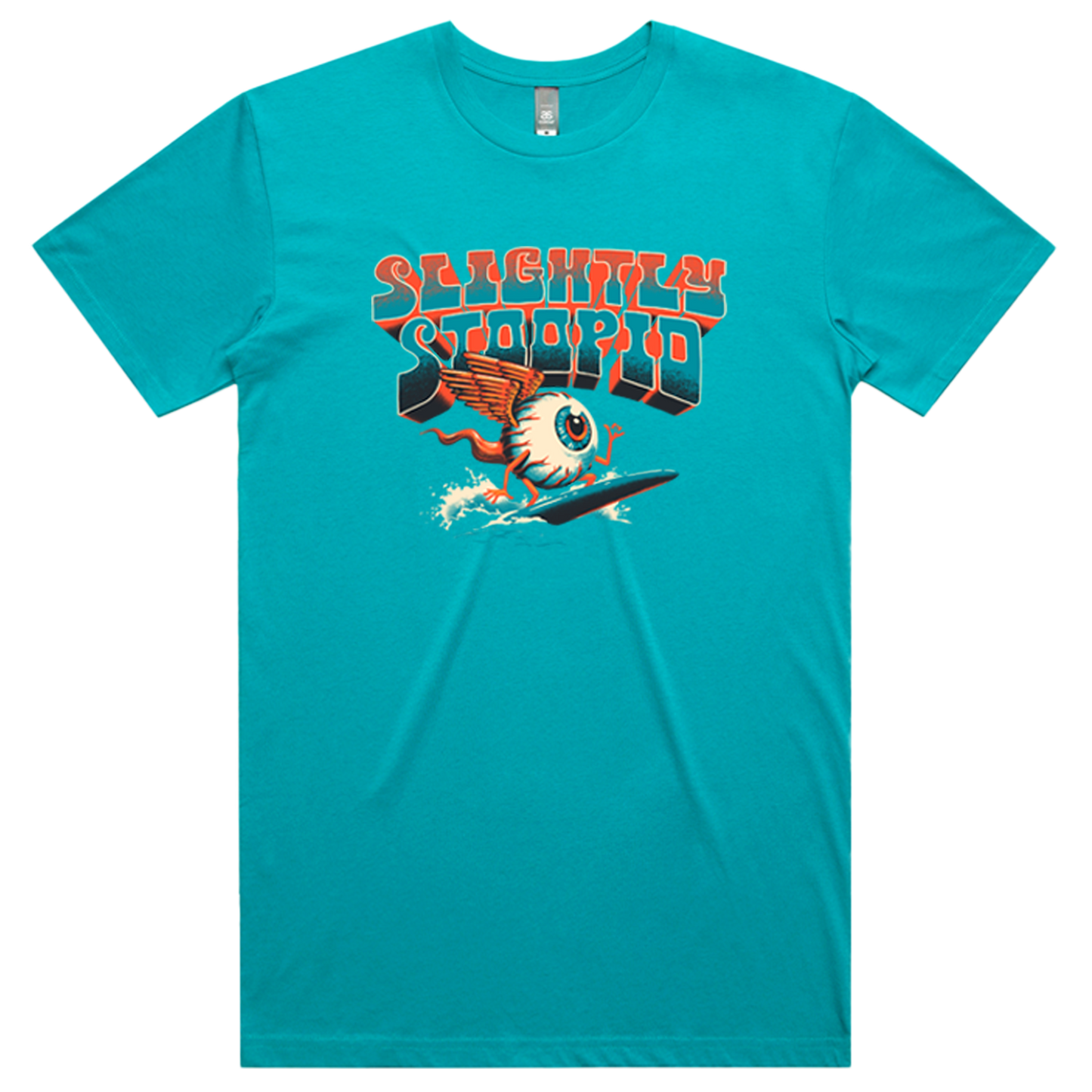 Surfing Eyeball Tee (Teal)