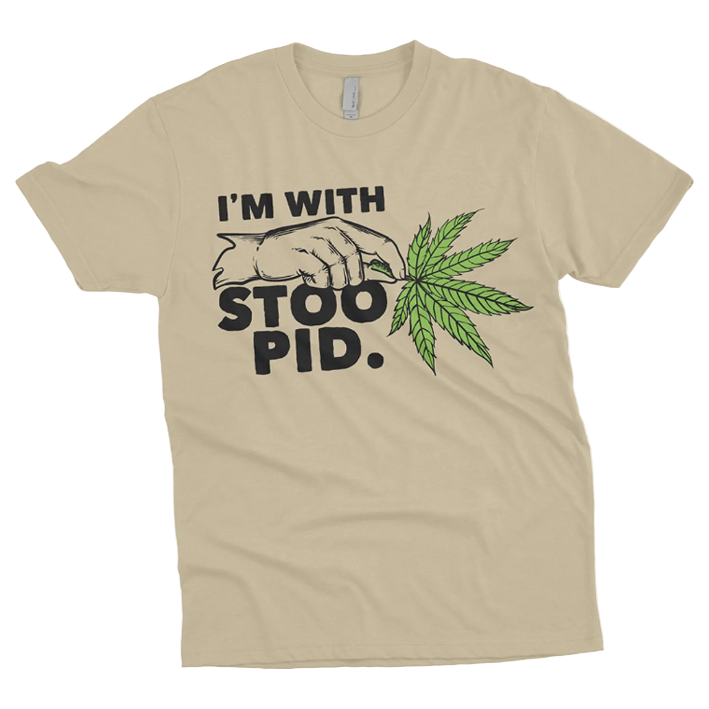 I'm With Stoopid Leaf Tee