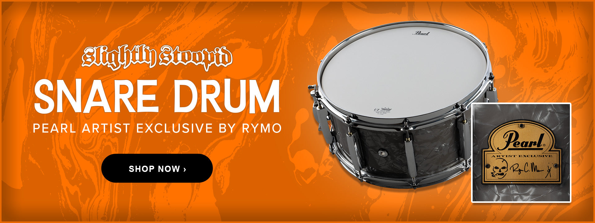 Slightly Stoopid Snare Drum. Pearl Artist Exclusive by Rymo. Shop Now. 