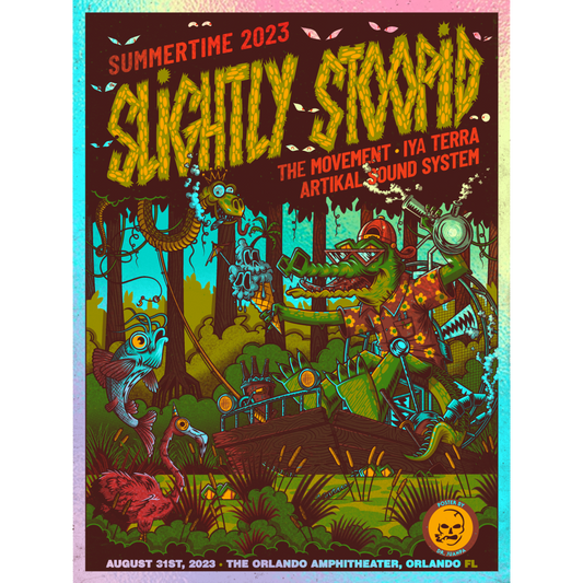 8/31/23 Orlando, FL Foil Show Poster by Doctor Juanpa