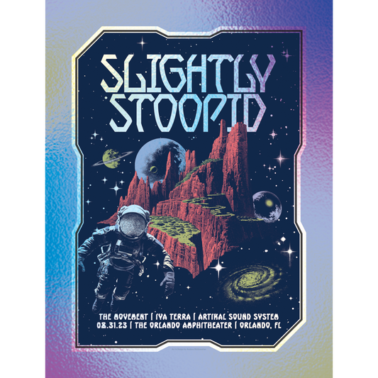 8/31/23 Orlando, FL Foil Show Poster by Andrew McGranahan