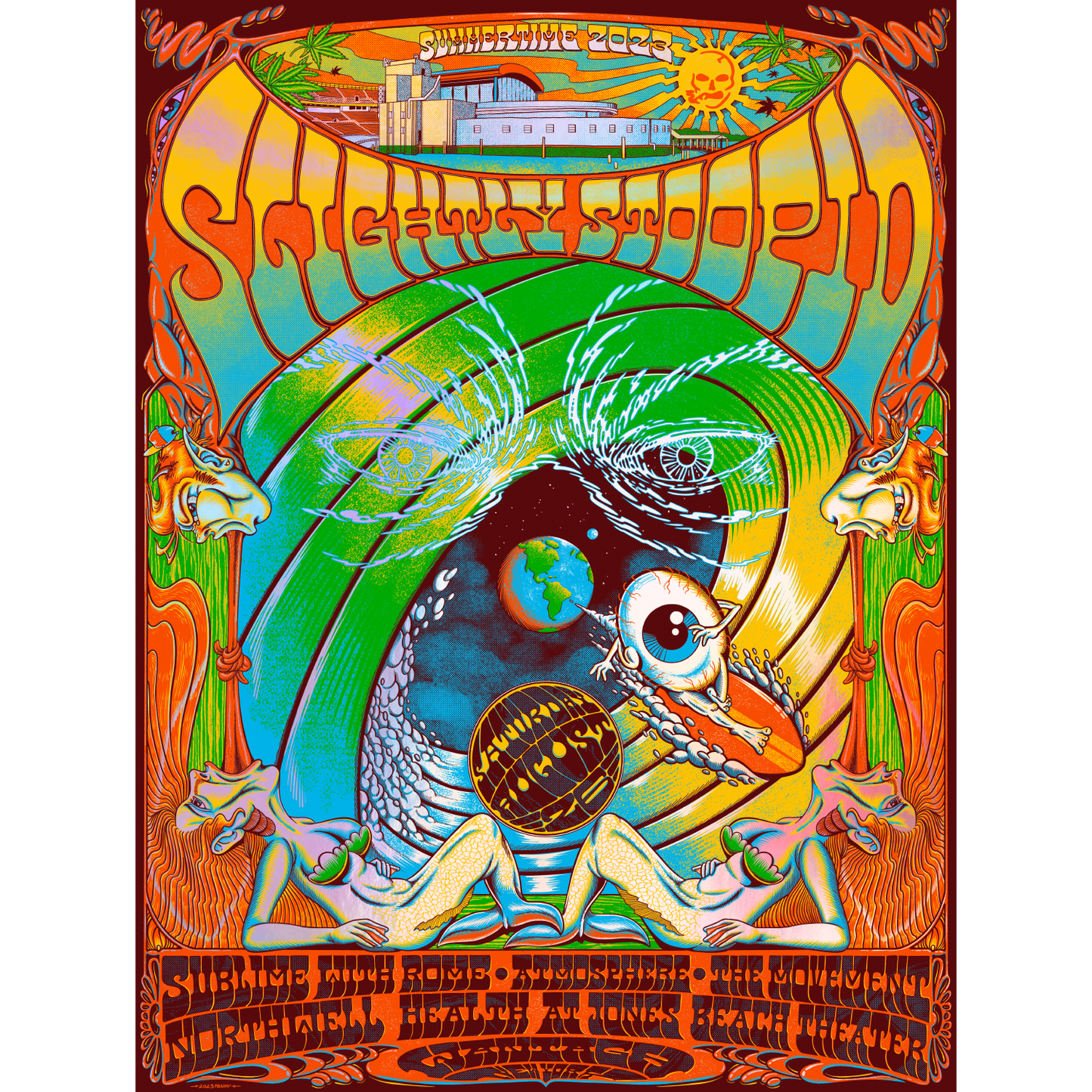 8/26/23 Wantagh, NY Foil Show Poster by Fandy Darisman