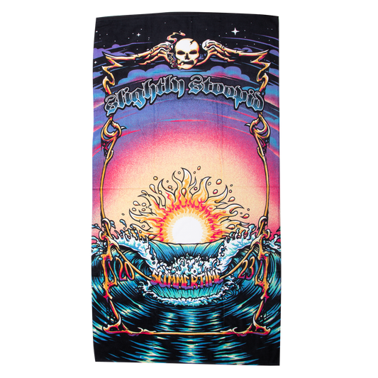 Slightly Stoopid 2023 VIP Tour Beach Towel Sun & Waves Image
