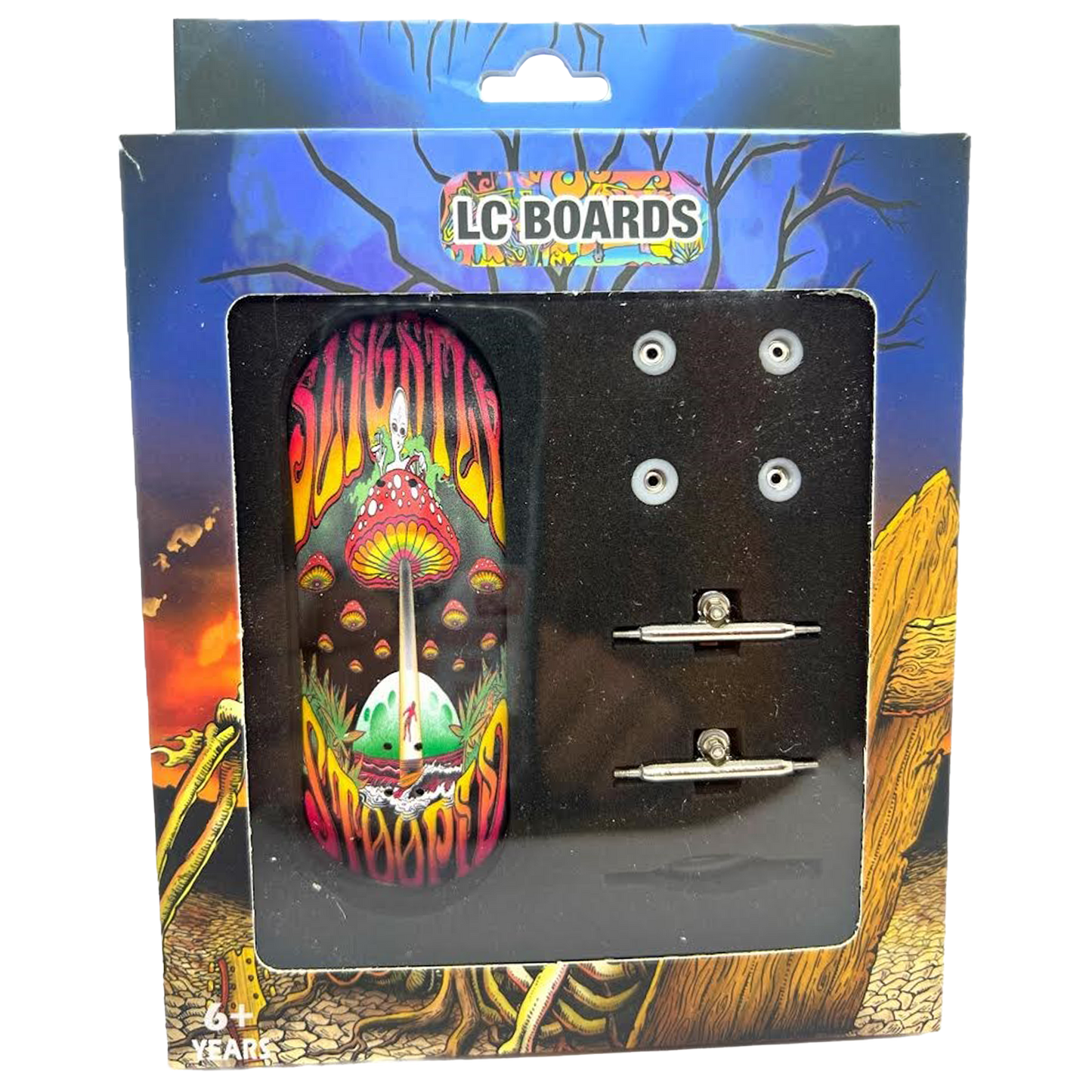 LC BOARDS X SLIGHTLY STOOPID 98X34 MUSHROOM ALIEN FINGERBOARD COMPLETE