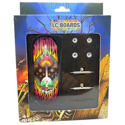 LC BOARDS X SLIGHTLY STOOPID 98X34 MUSHROOM ALIEN FINGERBOARD COMPLETE