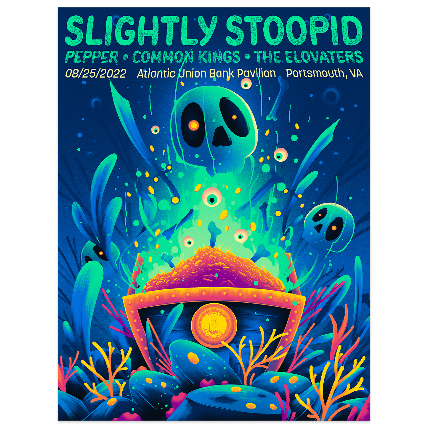 8/25 Portsmouth, VA SHOW POSTER - Regular & Foil