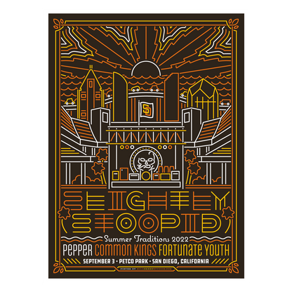 9/3 San Diego, CA SHOW POSTER - Regular & Foil - Bill Green