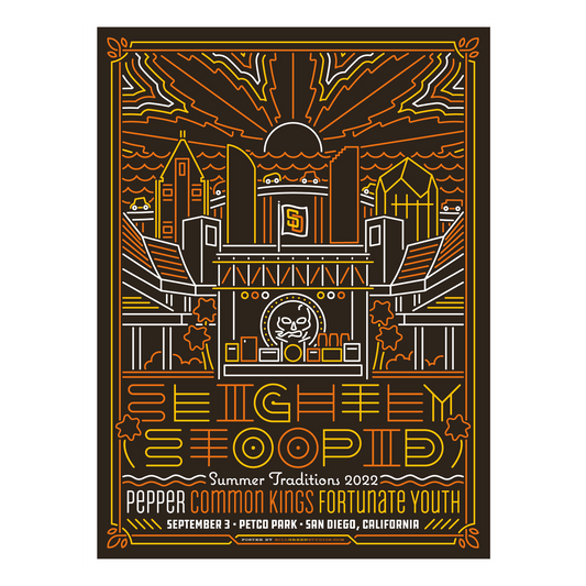 9/3 San Diego, CA SHOW POSTER - Regular & Foil - Bill Green