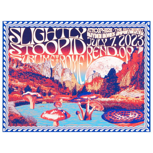 7/7/23 Bend, OR Show Poster by Zoca Studio