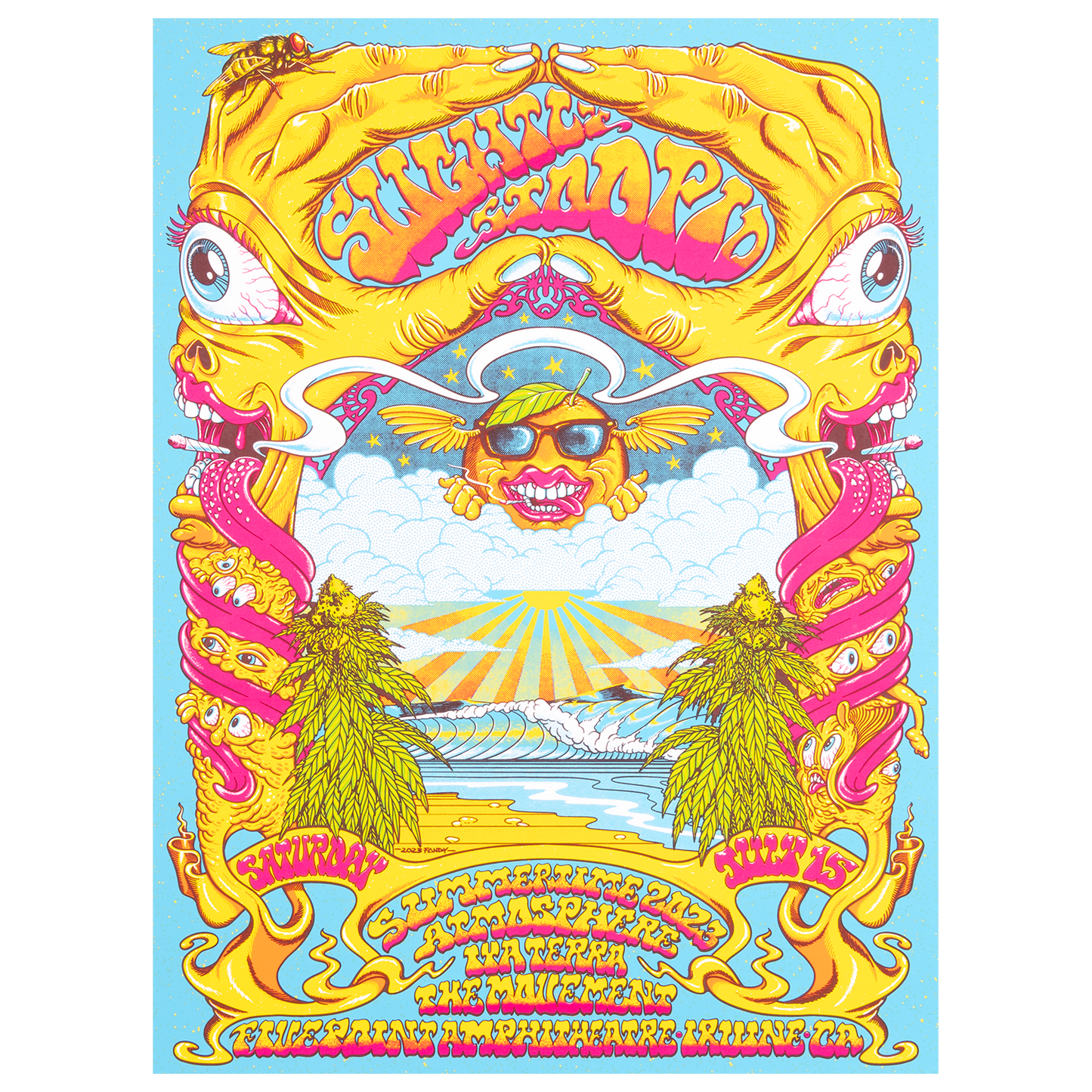 7/15/23 Irvine, CA Show Poster by Fandy Darisman