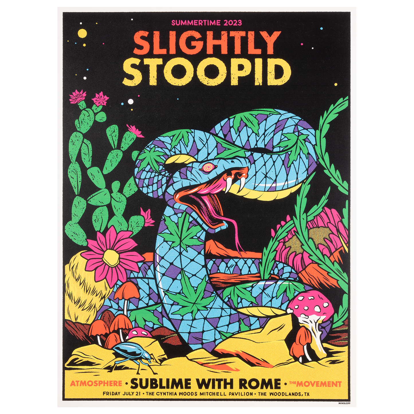 7/21/23 The Woodlands, TX Show Poster by Ivan Minsloff