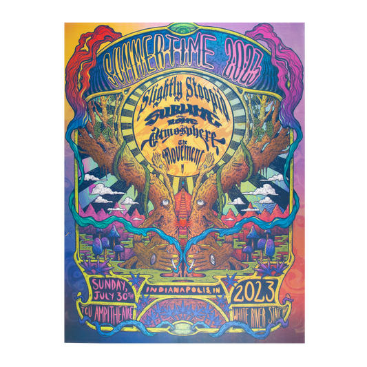 7/30/23 Indianapolis, IN Foil Show Poster by Illustration By Bo