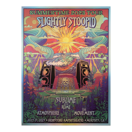 7/13/2023 Murphys, CA Foil Show Poster by Katie Kincade (Well Traveled)