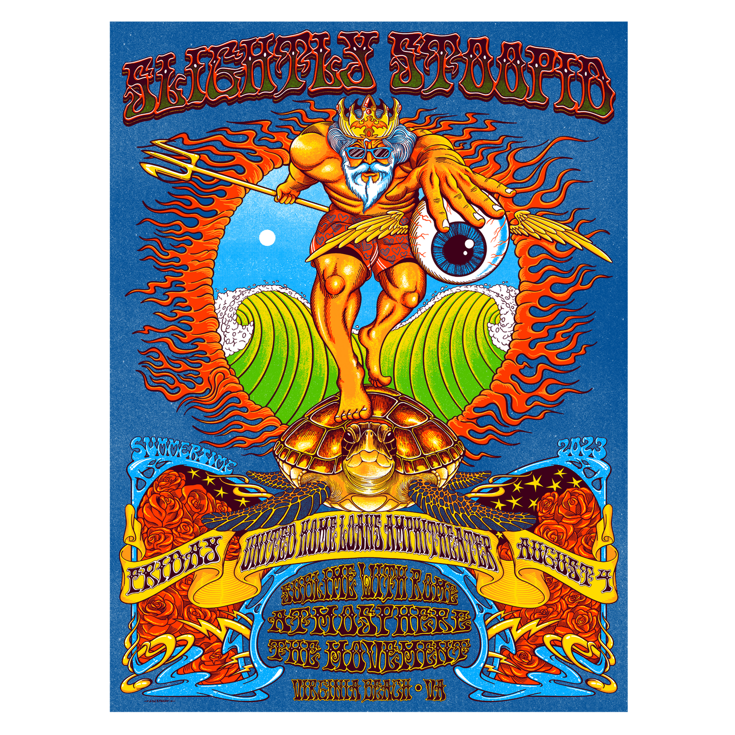 8/4/23 Virginia Beach, VA Show Poster by Fandy Darisman