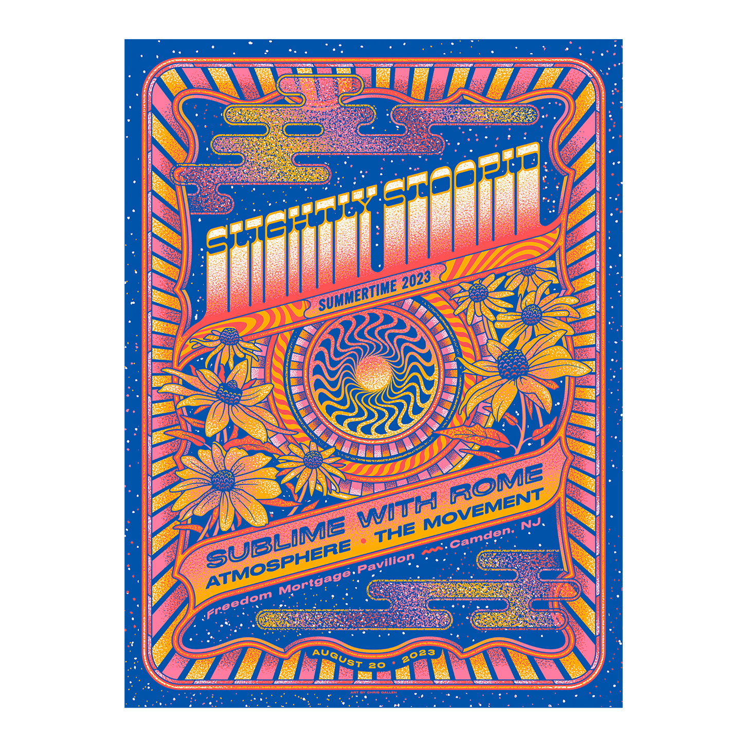 8/20/23 Camden, NJ Show Poster by Chris Gallen (Well Traveled)