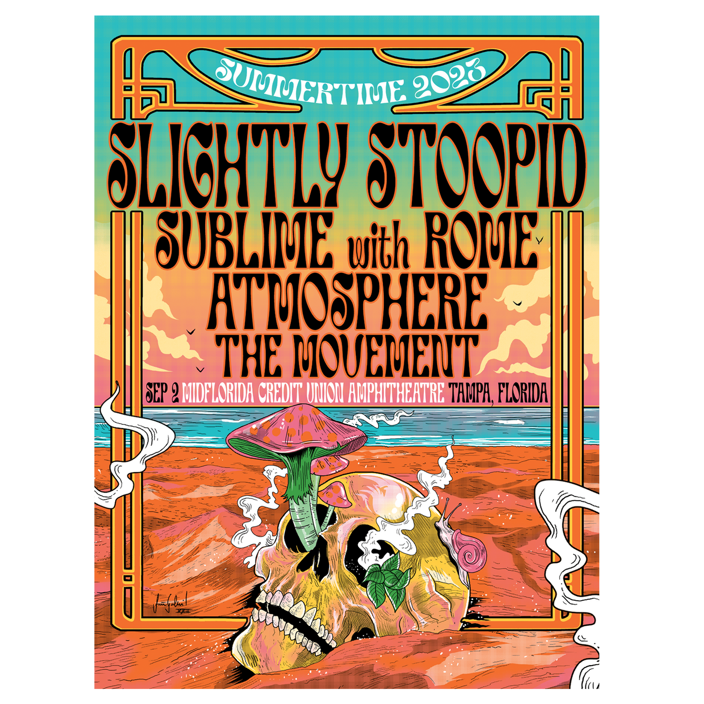 9/2/23 Tampa, FL Show Poster by Joo Gabriel