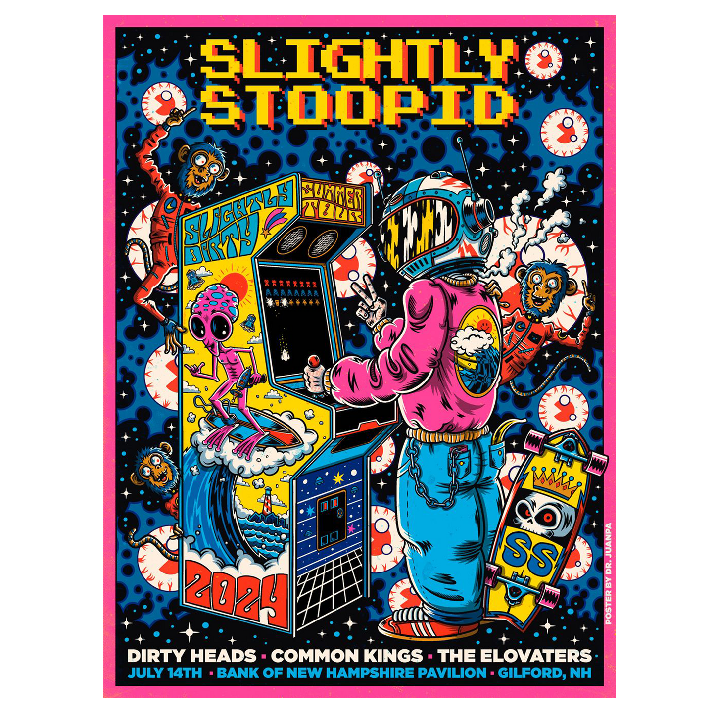 7/14/24 Gilford, NH Show Poster by Dr. Juan Pa