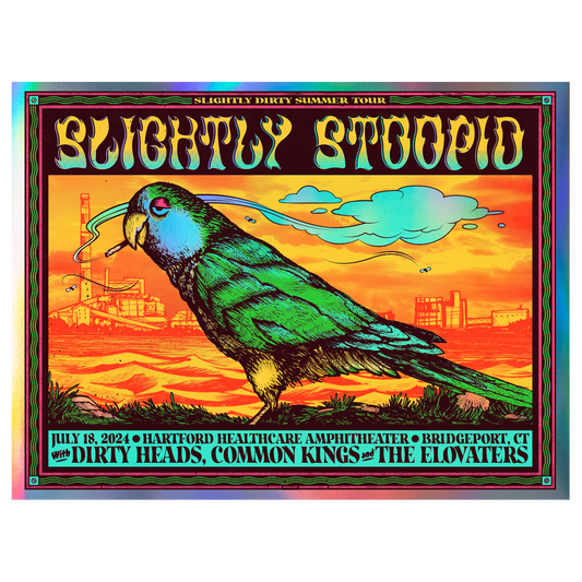 7/18/24 Bridgeport, CT Foil Show Poster by Ivan Minsloff (Well Traveled)