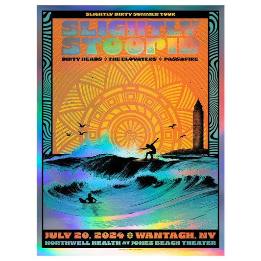 7/20/24 Wantagh, NY Foil Show Poster by Drew Findley (Subject Matter)