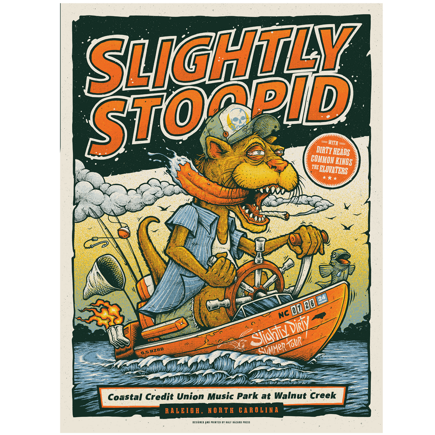 7/26/24 Raleigh, NC Show Poster by Joel (Half Hazard)