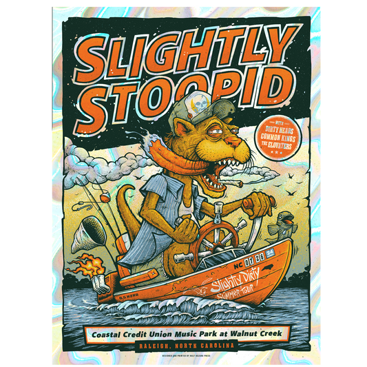 7/26/24 Raleigh, NC Foil Show Poster by Joel (Half Hazard) (Well Traveled)